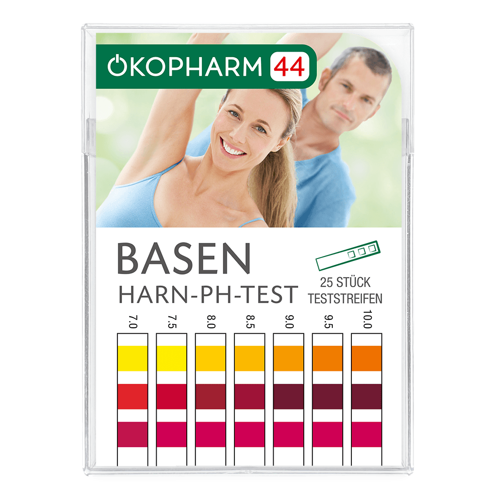 Ökopharm44® Basen Harn-pH-Test für die Kontrolle des Harn-pH im Rahmen der Ernährung